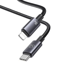 Кабель Usams US-SJ679 Type-C Lightning 30W Aluminum Alloy Fast Charging &amp; Data Cable -Sufeng Series tarnish 0.25m (SJ679USB01)