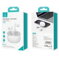 Bluetooth stereo гарнитура Usams USAMS-XD18 TWS Earbuds --X-don Series BT5.3 white (BHUXD02)