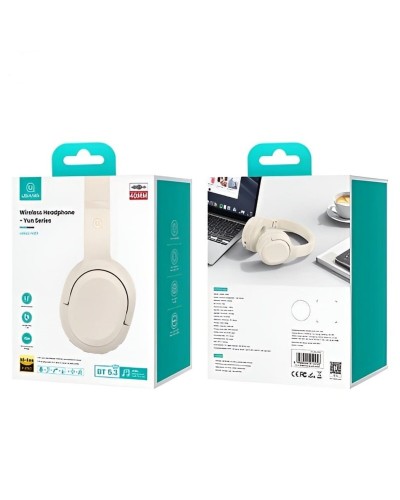 Bluetooth stereo гарнитура Usams USAMS-YG23 Wireless Headphone-Yun Series beige (TDLYEJYX02)