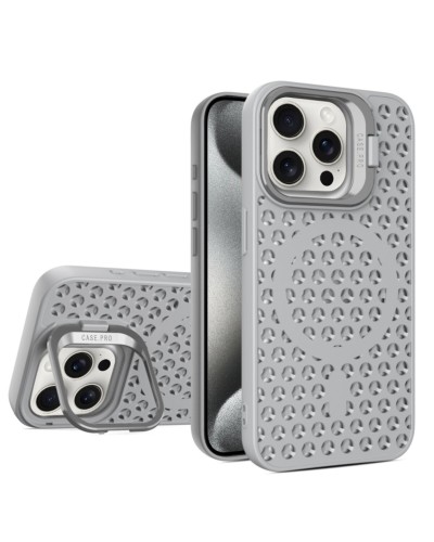 Чохол для смартфона Cosmic Grater Stand for Apple iPhone 15 Pro Max Grey (GRASTiP15PMGrey)