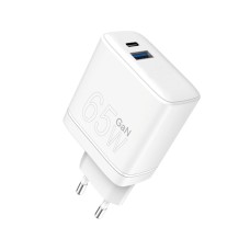 Зарядное устройство для WUW-C175 65W GaN USB A+USB C white (6972573335220)