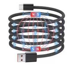 Кабель NN SN1 Magnetic Usb Type-C 1m 100W  black (NNSN1)