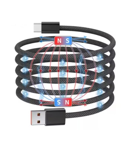 Кабель NN SN1 Magnetic Usb Type-C 1m 100W  black (NNSN1)