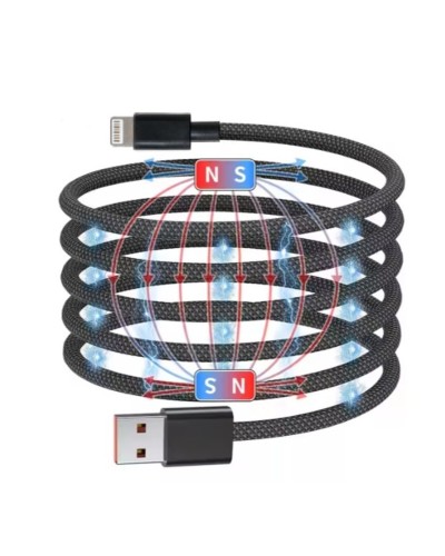 Кабель NN SN3 Magnetic Usb lightning 1m 100W black (NNSN3)