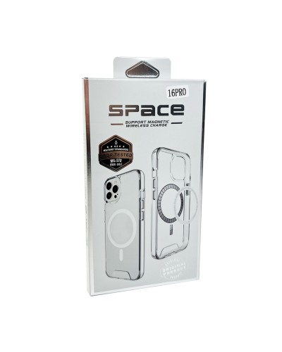 Чехол для смартфона Space Magnetic для iPhone 16 Pro Transparent (SpaceMAG16pClear)