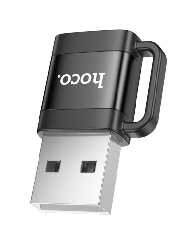 Адаптер HOCO UA31D USB male to Type-C female USB2.0 adapter Black (6942007628143)