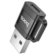 Адаптер HOCO UA31D USB для Type-C female USB2.0 adapter Black (6942007628143)
