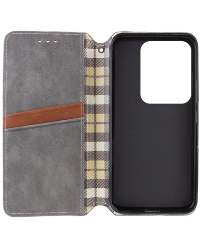 Чехол-книга для смартфона Rubic Leather for Xiaomi Redmi Note 13 4G Grey (RUBICXiNo13Grey)