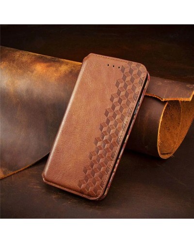 Чехол-книга для смартфона Rubic Leather for Xiaomi Redmi Note 13 4G Brown (RUBICXiNo13Brown)