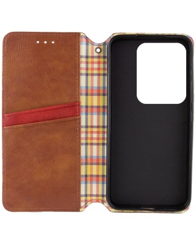 Чехол-книга для смартфона Rubic Leather for Xiaomi Redmi Note 13 4G Brown (RUBICXiNo13Brown)