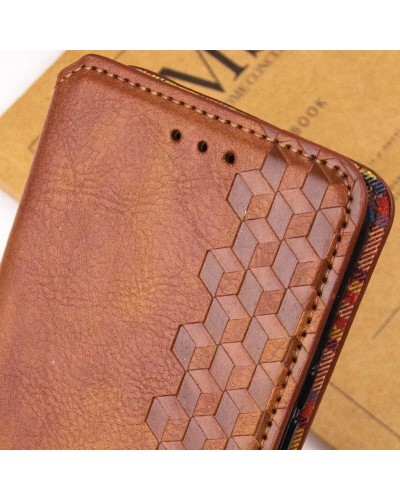 Чехол-книга для смартфона Rubic Leather for Xiaomi Redmi Note 13 4G Brown (RUBICXiNo13Brown)