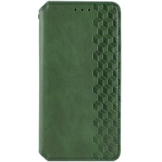 Чехол-книга для смартфона Rubic Leather для Xiaomi Redmi 13C 4G/POCO С65 Green (RUBICXi13CGreen)