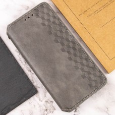 Чехол-книга для смартфона Rubic Leather для Xiaomi Redmi 13C 4G/POCO С65 Grey (RUBICXi13CGrey)
