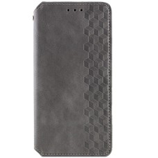 Чехол-книга для смартфона Rubic Leather для Xiaomi Redmi 13C 4G/POCO С65 Grey (RUBICXi13CGrey)