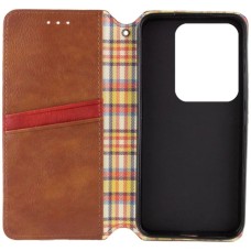 Чехол-книга для смартфона Rubic Leather for Xiaomi Redmi Note 13 Pro 4G Brown (RUBICXiNo13PBrown)