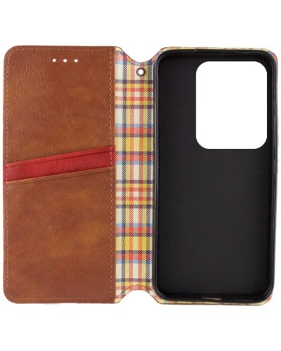 Чехол-книга для смартфона Rubic Leather for Xiaomi Redmi Note 13 Pro 4G Brown (RUBICXiNo13PBrown)