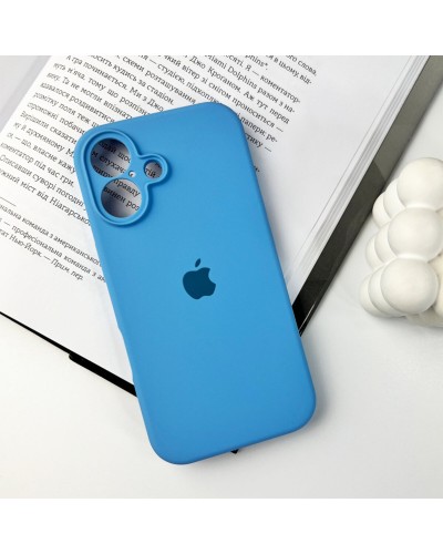 Чехол для смартфона Silicone Full Case AA Camera Protect for Apple iPhone 16 49,Cornflower (FullAAi16-49)