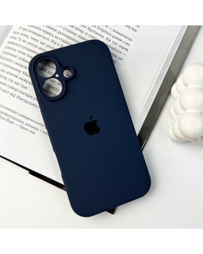 Чехол для смартфона Silicone Full Case AA Camera Protect for Apple iPhone 16 7,Dark Blue (FullAAi16-7)