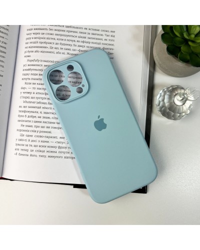 Чехол для смартфона Silicone Full Case AA Camera Protect для Apple iPhone 16 Pro 27, Mist Blue (FullAAi16P-27)