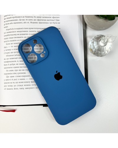 Чехол для смартфона Silicone Full Case AA Camera Protect для Apple iPhone 16 Pro 38,Surf Blue (FullAAi16P-38)