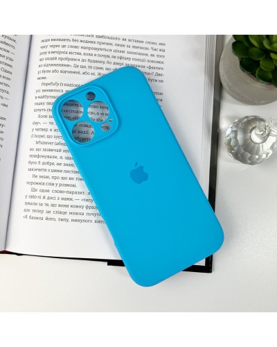 Чехол для смартфона Silicone Full Case AA Camera Protect для iPhone 16 Pro 44,Light Blue (FullAAi16P-44)