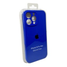 Чехол для смартфона Silicone Full Case AA Camera Protect для iPhone 16 Pro Max 45,Shiny Blue (FullAAi16PM-45)