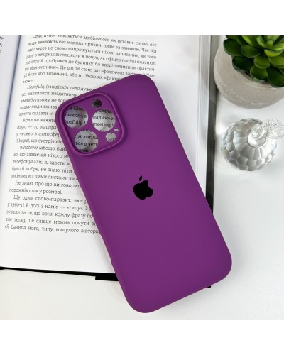 Чехол для смартфона Silicone Full Case AA Camera Protect для iPhone 16 Pro Max 19,Purple (FullAAi16PM-19)