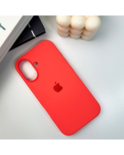 Чехол для смартфона Silicone Full Case AA Open Cam для Apple iPhone 16 18,Peach (FullOpeAAi16-18)