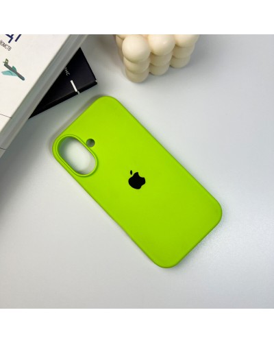 Чехол для смартфона Silicone Full Case AA Open Cam для iPhone 16 24,Shiny Green (FullOpeAAi16-24)