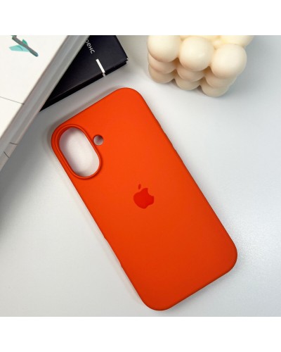 Чехол для смартфона Silicone Full Case AA Open Cam для Apple iPhone 16 52, Orange (FullOpeAAi16-52)