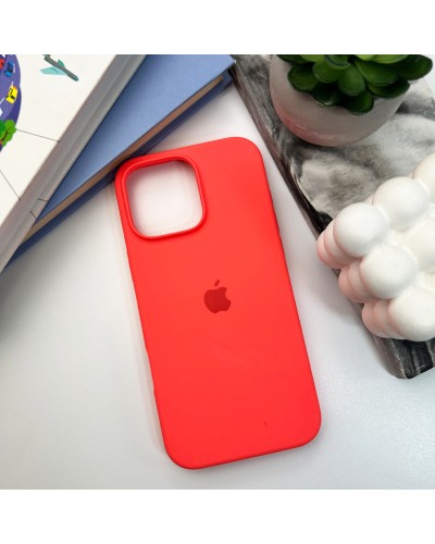 Чехол для смартфона Silicone Full Case AA Open Cam для Apple iPhone 16 Pro 18,Peach (FullOpeAAi16P-18)