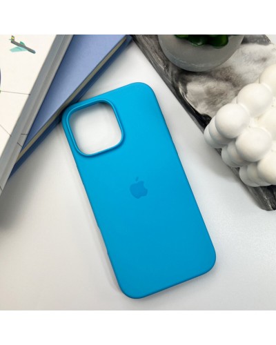 Чехол для смартфона Silicone Full Case AA Open Cam для Apple iPhone 16 Pro 38,Surf Blue (FullOpeAAi16P-38)