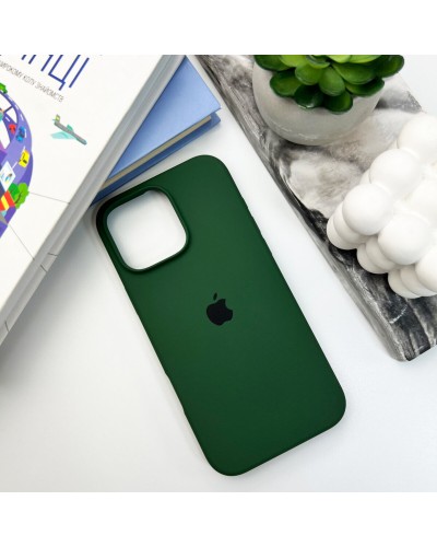 Чехол для смартфона Silicone Full Case AA Open Cam для iPhone 16 Pro 40,Atrovirens (FullOpeAAi16P-40)