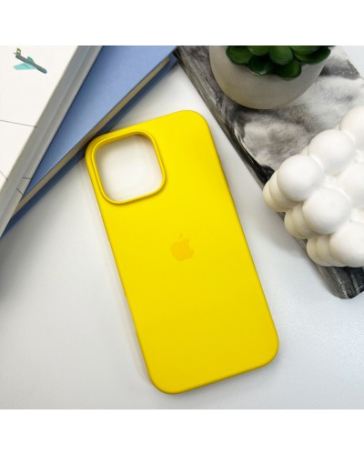 Чехол для смартфона Silicone Full Case AA Open Cam для Apple iPhone 16 Pro 56,Sunny Yellow (FullOpeAAi16P-56)