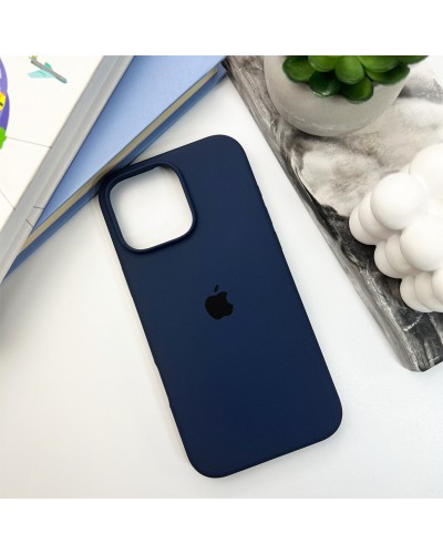 Чехол для смартфона Silicone Full Case AA Open Cam для Apple iPhone 16 Pro 7, Dark Blue (FullOpeAAi16P-7)