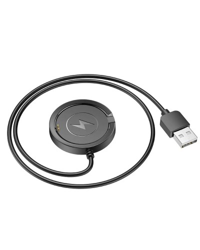 Бездротовий зарядний пристрій HOCO Y22 Smart sports watch charging cable Black (6942007629010)