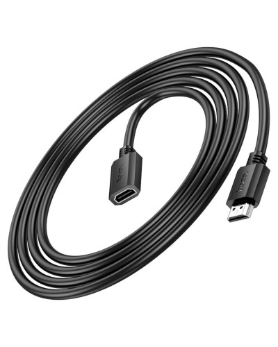 Кабель HOCO US13 HDTV male to HDTV female HD extension data cable(L=2M) Black (6942007628259)