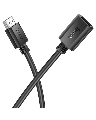 Кабель HOCO US13 HDTV male to HDTV female HD extension data cable(L=2M) Black (6942007628259)