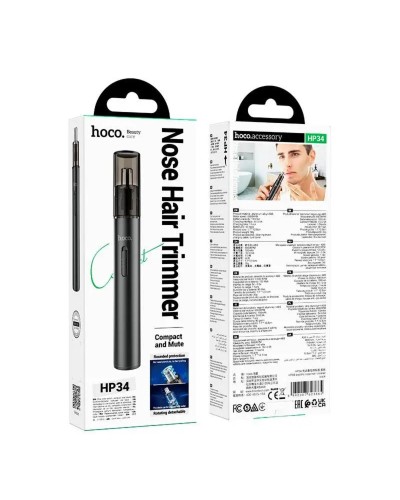 Тример для носа HOCO HP34 electric nose hair trimmer Black (6942007623865)