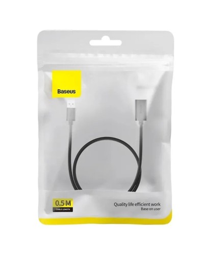 Кабель-удлинитель Baseus AirJoy Series USB2.0 Extension Cable 0.5m Cluster Black (B00631100111-00)