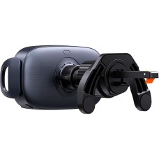 Автомобильный держатель с БЗП Baseus LightChaser Series Triple-Coil Wireless Charging Electric Car Mount Cluster Black (C40355901111-00)