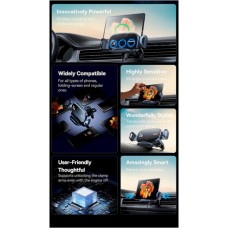 Автомобильный держатель с БЗП Baseus LightChaser Series Triple-Coil Wireless Charging Electric Car Mount Cluster Black (C40355901111-00)