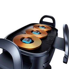 Автомобильный держатель с БЗП Baseus LightChaser Series Triple-Coil Wireless Charging Electric Car Mount Cluster Black (C40355901111-00)