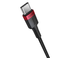 Кабель Baseus Cafule Charging Cable USB-C to USB-C 100W 1m 2pcs Red Black+Grey Black (P10318306003-00)