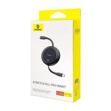 Кабель Baseus Free2Draw Mini Retractable Charging Cable Type-C to Type-C 100W 1m Cluster Black (P10364500111-00)