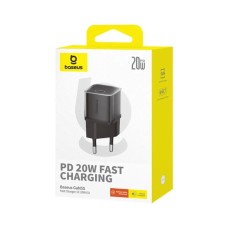 Сетевое зарядное устройство для Baseus GaN5S Fast Charger 1C 20W EU Cluster Black (P10162503113-00)