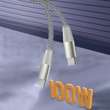 Кабель WUW-X201 Type-C to Type-C 100W 1m grey (WUW-X201TCTC)