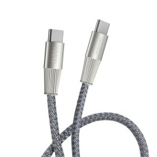 Кабель WUW-X201 Type-C to Type-C 100W 1m grey (WUW-X201TCTC)
