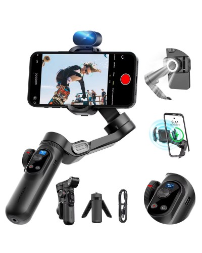 Трехосный стабилизатор AOCHUAN Professional Gimbal Stabilizer для Smartphone SMART X Pro AI Black (AOCHUAN-SMARTXPROAI-B)