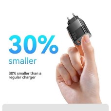 Зарядное устройство для ESSAGER ECT33W Gan 1USB 1T-C 33W black (ECT33W-LJB01-Z)